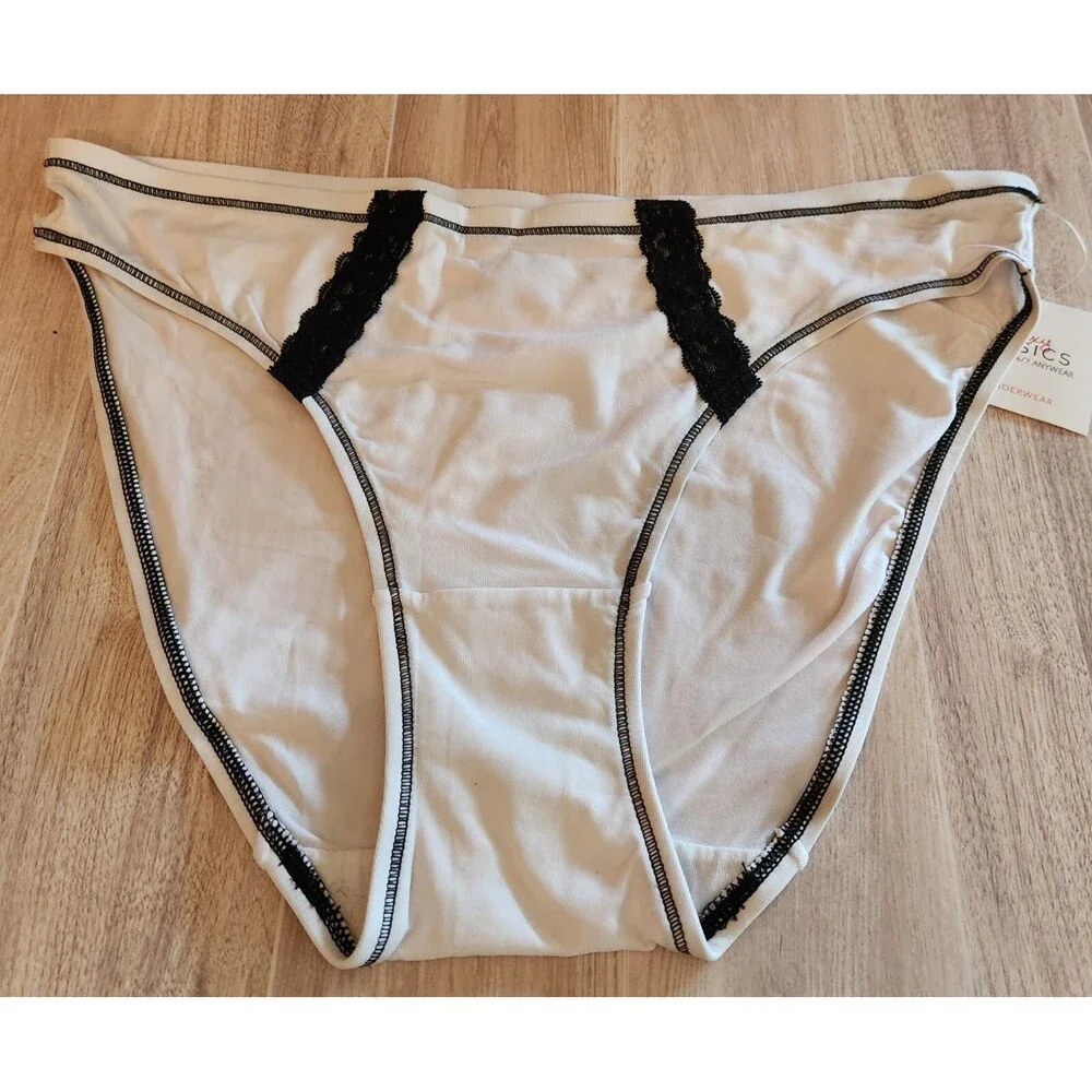 Sexy Basics Women's Panties XL Lot of 5 Pairs Bikini Briefs Silky Smooth NWT